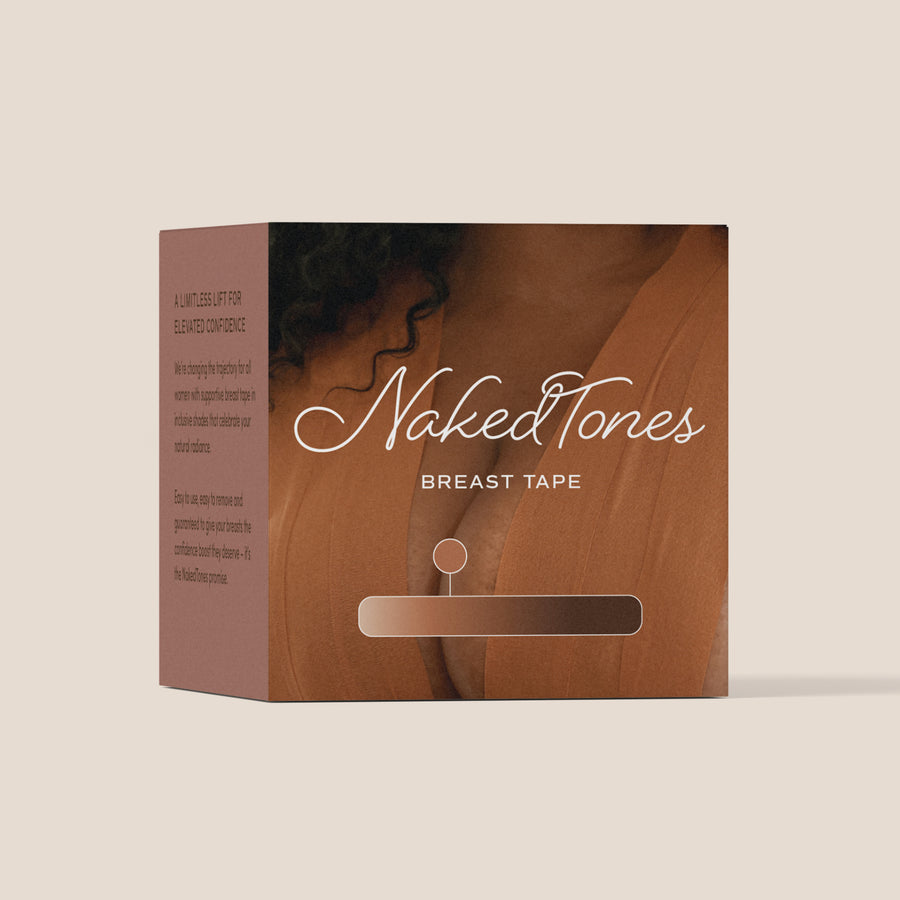 NakedTones breast tape in inclusive shades